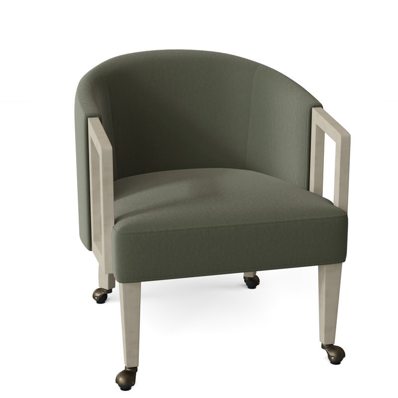 Fauteuil demi-tonneau Brayden, Saule 9953, Amande chamois