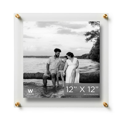 Clear UV-Grade Acrylic Modern Floating Picture Frame