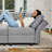 Soneson Ivery 143'' Wide Linen Large U Shaped Storage Sectional Modular Couch Variable Living room Sofa Bed Tufted Cushion Sleeper-322270053