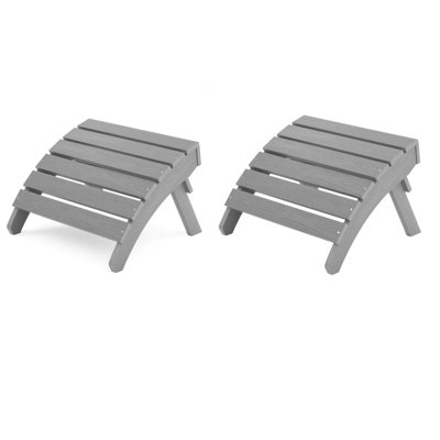 Repose-pieds pliant en plastique Adirondack pour l'extérieur (DEUX ENSEMBLES)