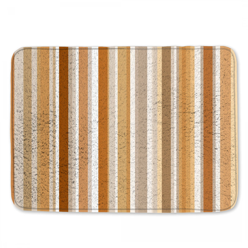 Tapis de bain à rayures, 34in W x 21in L