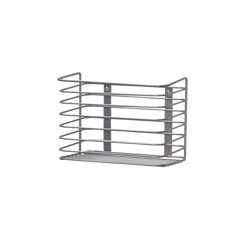Door Mount Cabinet Organizer Steel Wire Basket with Nickel Powder Coating and Space‑Saving Design, Chrome