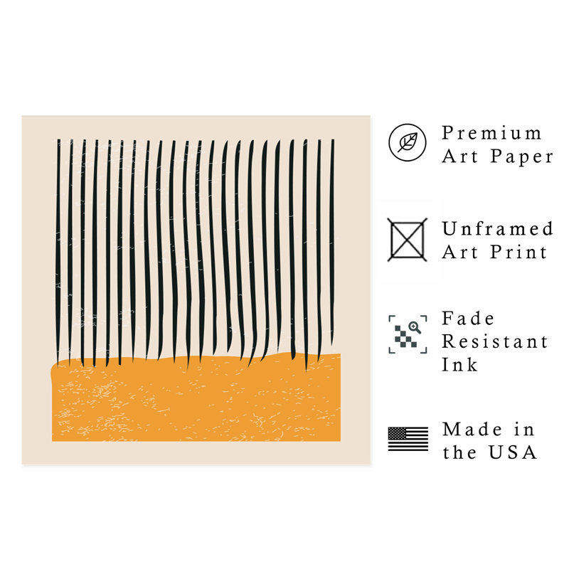«Abstract Abstract I», reproduction d'art moderne sans cadre Mid-Century, H 28 po x l 28 po