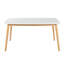 29 po. P 53 po x l 47,24 po. X H 29,5 po. Pieds de coin en diagonale arrondis pour 6 à 8 personnes en bois-256781624
