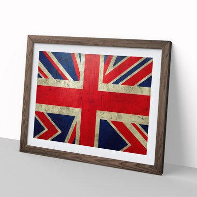 XH1022-325X Abstract Union Jack Flag Vol.4 - Single Picture Frame Print