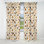 Motif floral et crème Botanical - Rideau floral - Rideau occultant floral - 1 panneau
