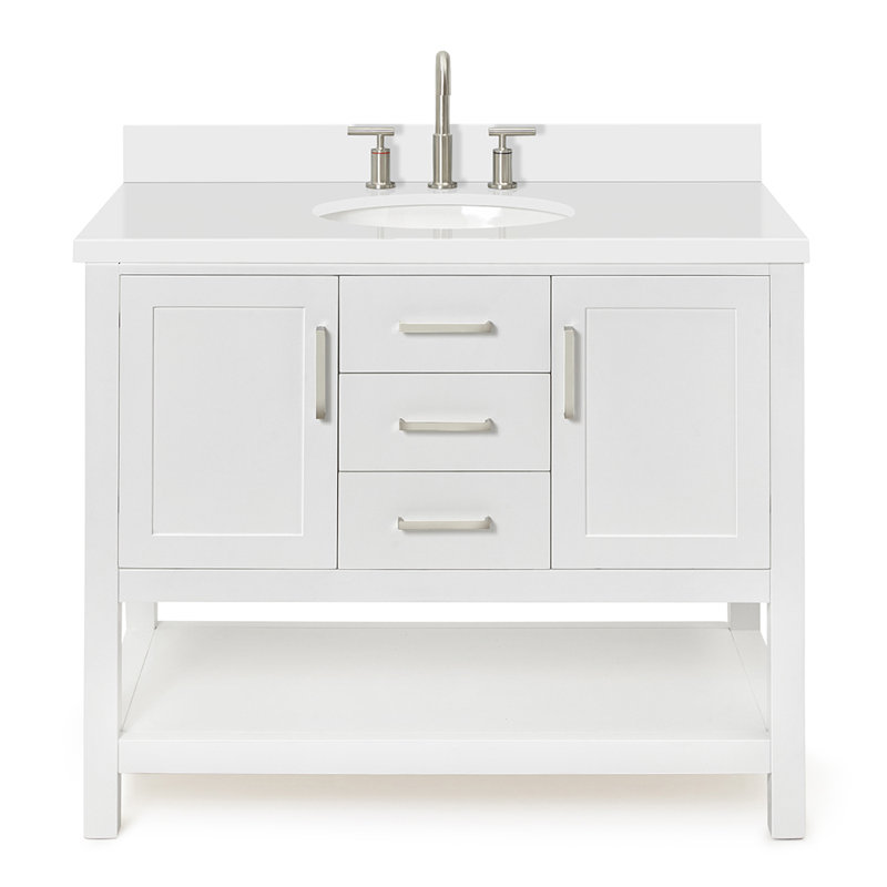Bayhill 43'' W Single Vanity, White