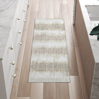 Tapis ivoire en polyester tissé à la machine intérieur / extérieur Lamanna