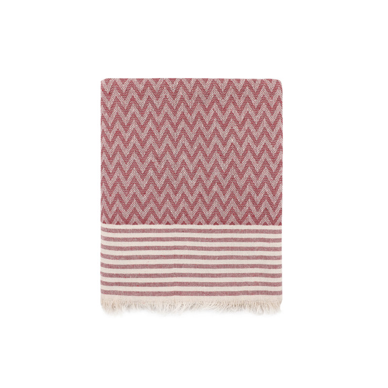 Couverture Lipsey World Menagerie, Blanc / rouge bordeaux