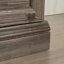 Bookcase With Drawers, Brown Finish