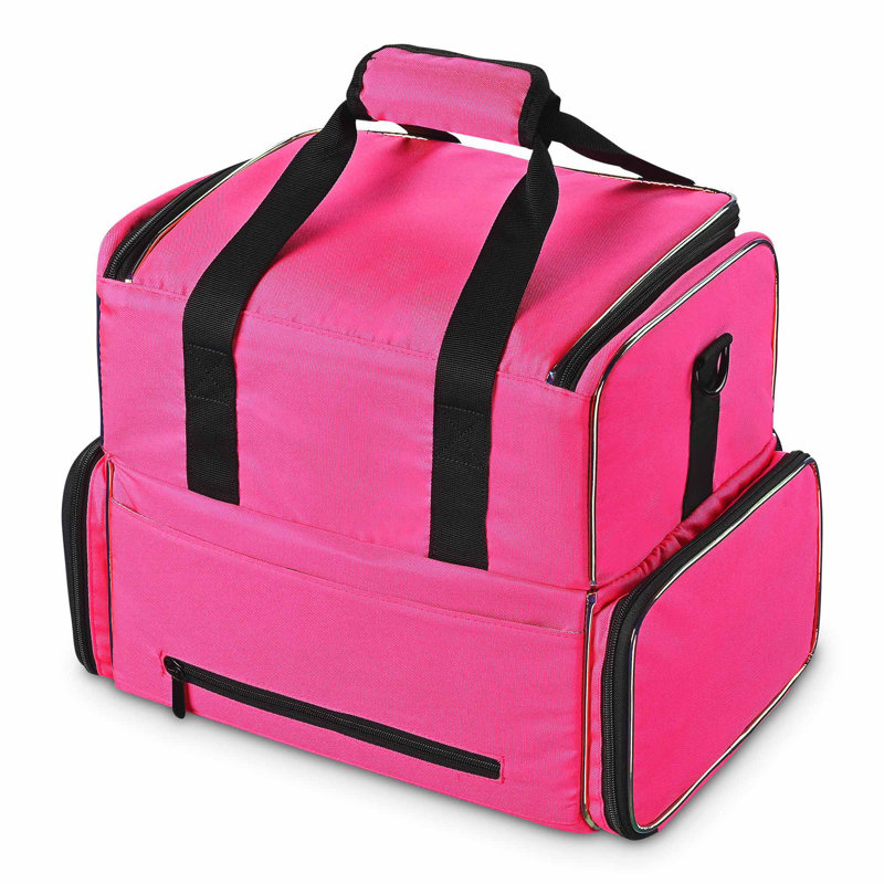 Organisateur de maquillage en tissu Mezmariah, Rose