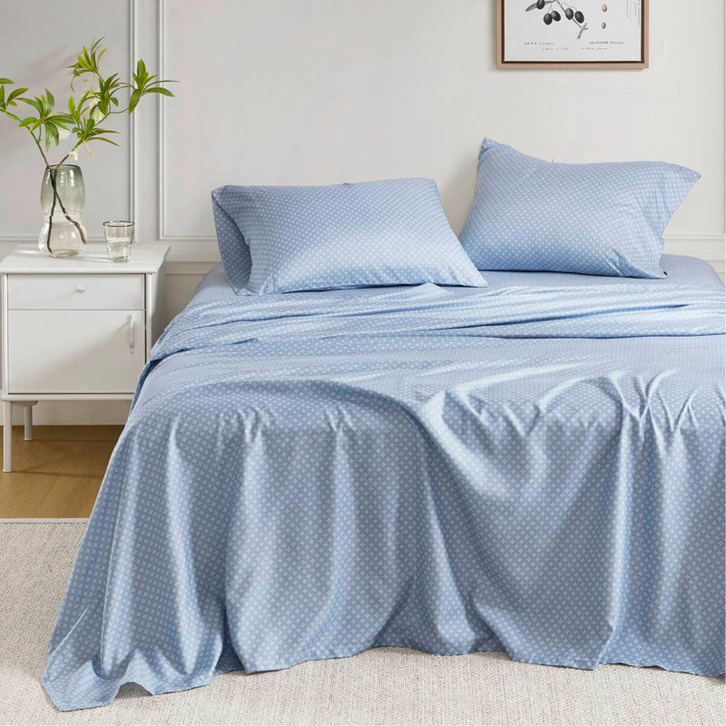 Ensemble d'édredon floral avec draps