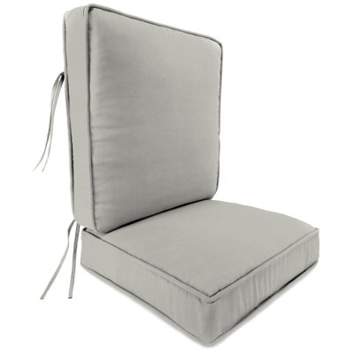 Sunbrella 22" x 45" Outdoor Deep Seat Cushion Set with Ties