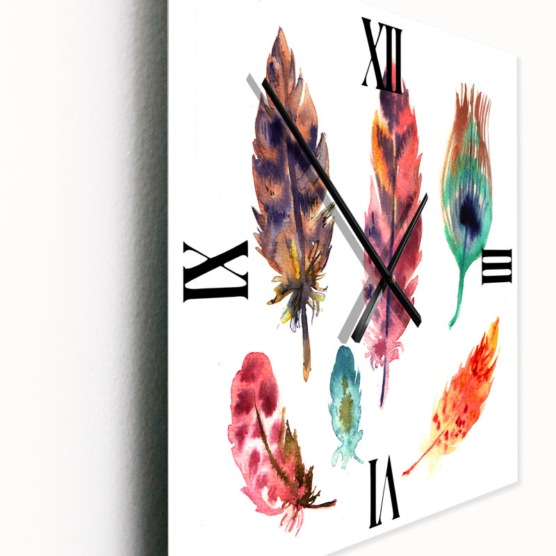 Horloge murale Feather Set II, Grand