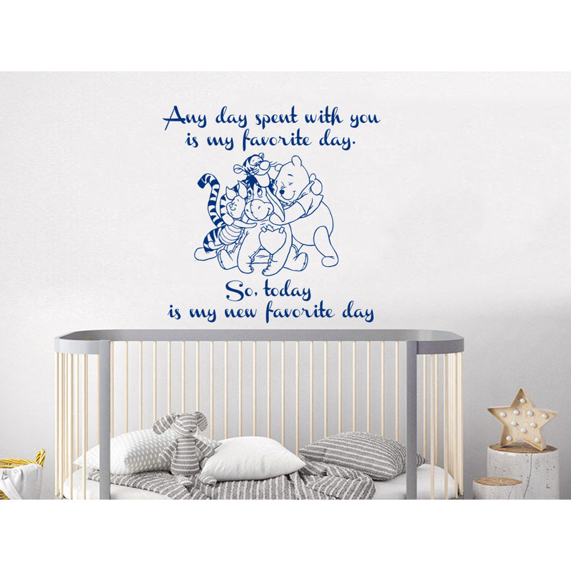 Décalcomanie murale winnie classic the pooh, Bleu