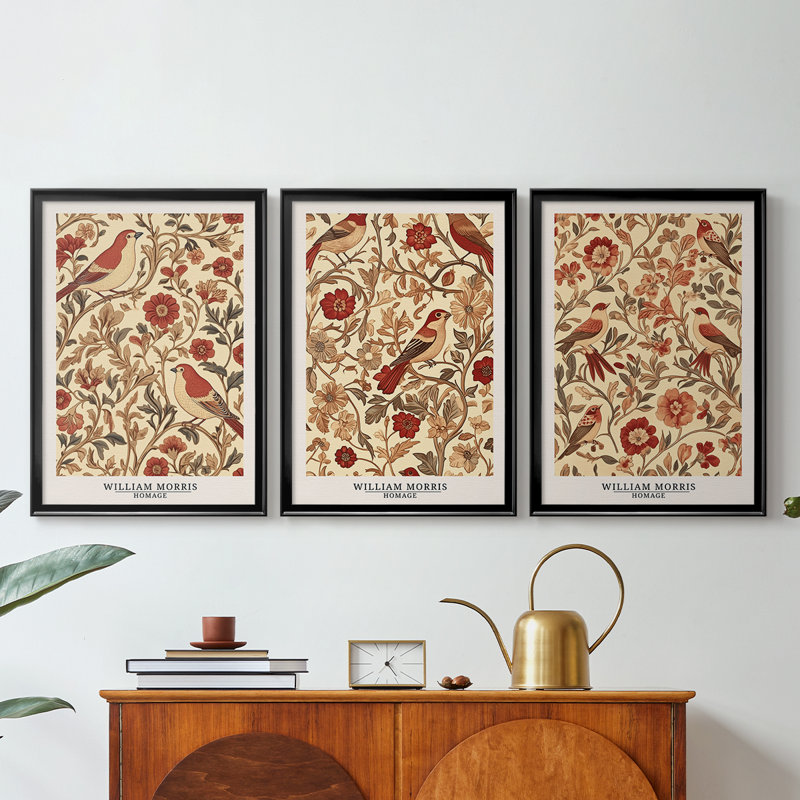 Série sur toile encadrée personnalisée - 3 pièces, H 19 po x l 27 po, Noir