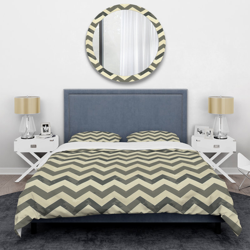 Ensemble de housse de couette Modern, Housse de couette pour grand lit et 2 taies décor