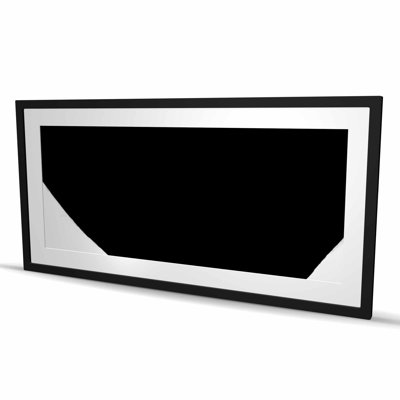 Lovely White Minimalist Framed Matted Print | Home Decor