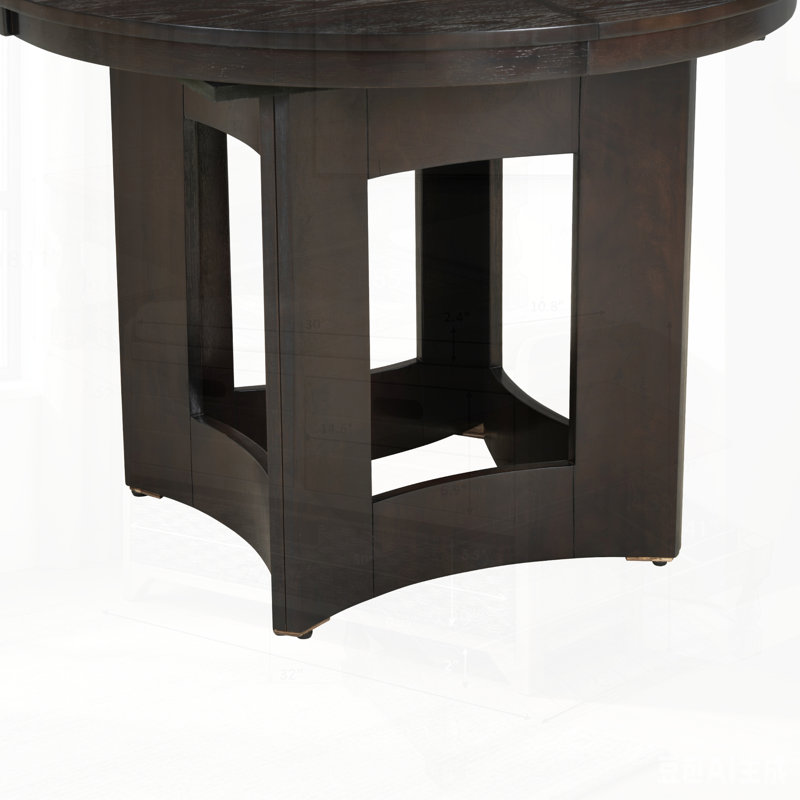 Ensemble de table de salle à manger à rallonge Farmhouse, Beige, espresso / espresso, Beige, espresso, Espresso