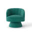 Fauteuil demi-tonneau pivotant en velours Murrow-1657574648