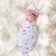 Pink/White Cotton Swaddle