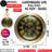THE GEARS CLOCK Wall Clock with Real Moving Gears LU-LI_ 40 in Round "BUURGLAATZ" BRONZE-ANTIQUE