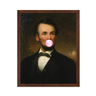 Abraham Lincoln rose gomme à bulles