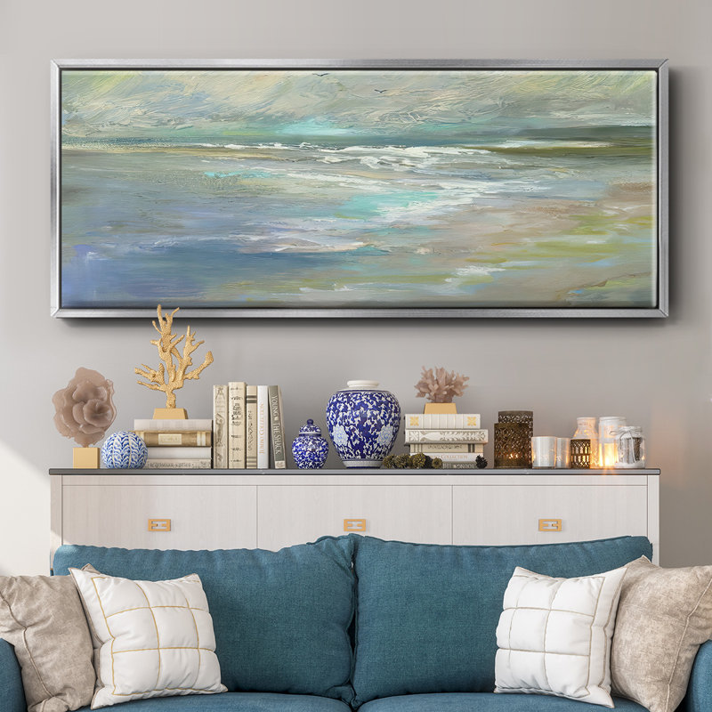 Beach Light I- Framed Canvas, 24" H x 60" W