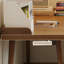 Bureau d'écriture brun en bois massif en forme de L-801507801-801507806