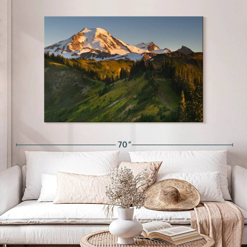 Alvord Sunrise Over Mt. Baker, H 34 po x l 51 po