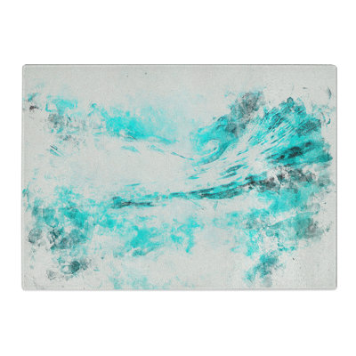 Tempered Glass Curled Wave in New Zealand Chopping Board
