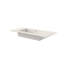 Lavabo de meuble-lavabo de salle de bain en résine solide de couleur pierre, blanc mat, 39,59 po de profondeur, 18,88 largeur, 6,52 hauteur, 27,43 lb, parfait pour tout plan, durabilité à long terme, fixation murale ou