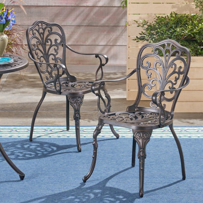 Roderick Metal Outdoor Dining Armchair