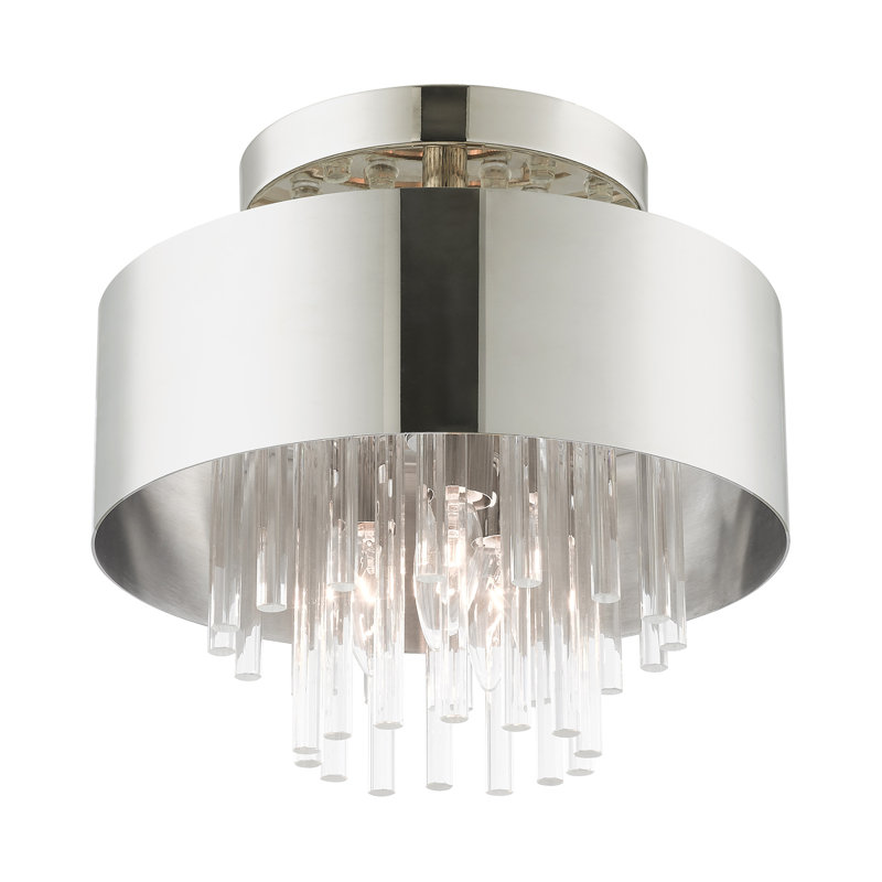 Semi Flush Mount, Brushed Nickel