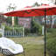 Parasol d'extérieur double 14,8 pi - Orange. Auvent 100%, manivelle. Pour une grande efficacité de parasol stable dans la cour, la piscine et la pelouse. Pour la piscine, le jardin-1054137295