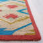 Tapis beige / bleu / rouge fait à la main Adera-19262947