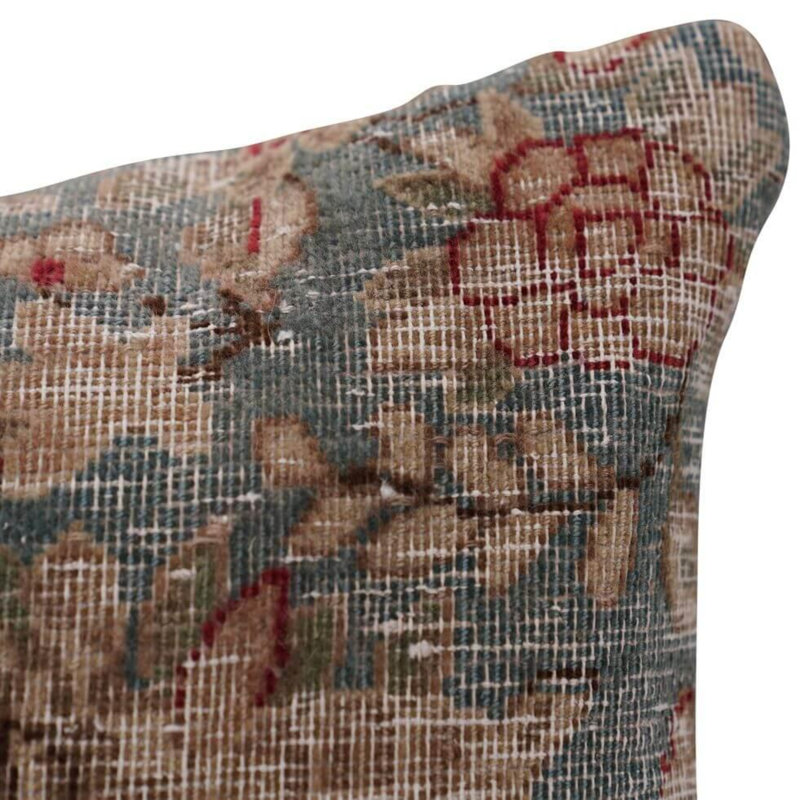 Housse de coussin rectangulaire 100% laine