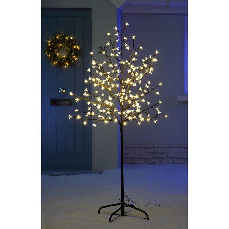 6.89' H Lighted Artificial Spruce Christmas Tree