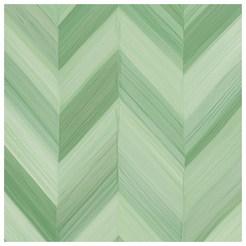 Green Chevron Pattern Blankets, 60in W x 80in H