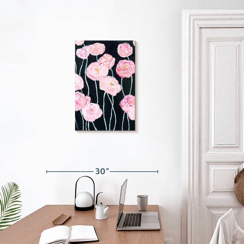 Coquelicots roses Harnek, H 24 po x l 16 po