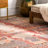 Rizer Southwestern Tasseled Handmade Flatweave Rust/Cream/Pink Rug-2129610121