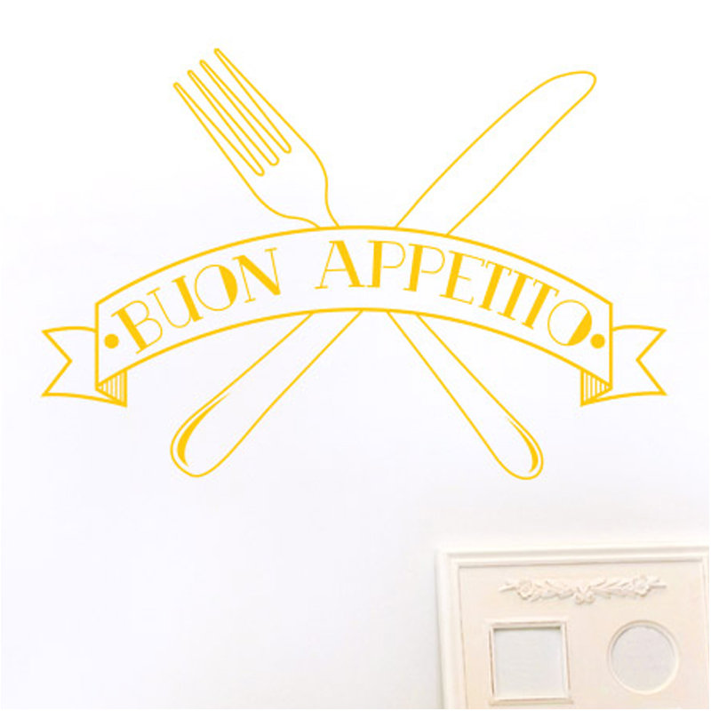 Wall Decal, Dark Yellow, Large