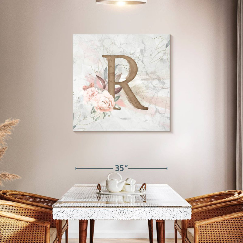Tergel Floral Letter R