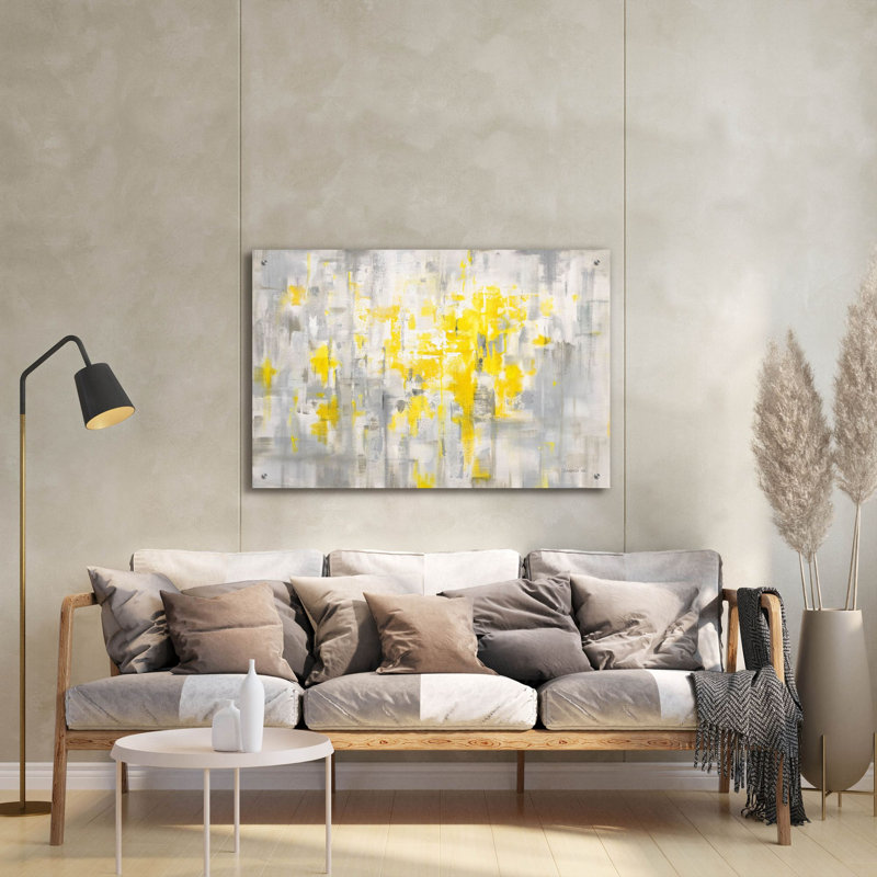 Art mural en verre «Cirrus» par Danhui Nai, H 24 po x l 36 po x P 0,2 po