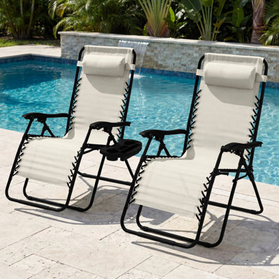 Set Of 2 Zero Gravity Patio Chair