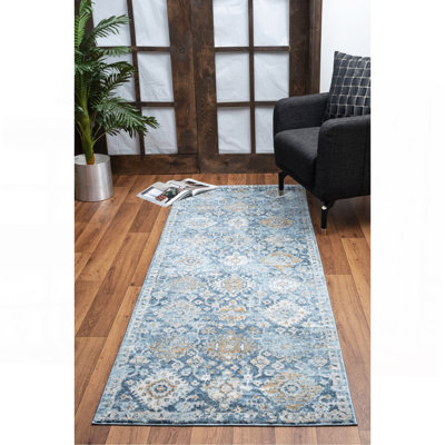 Tapis bleu