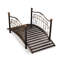 Pont de jardin décoratif en fer 3,3 pi-124343069