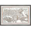 « rétro map of massachusetts » par marmont hill, impression sur papier-2127705835