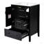 Meuble-lavabo 24 po avec lavabo, une armoire avec porte à fermeture douce, 3 tiroirs à fermeture douce, poignées en métal rétro-86347864