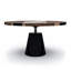 Asolo Round Walnut Wood Dining Table-1655029121